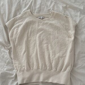 Madewell Women's Cream Crew Neck Sweater
